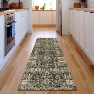 Piper Looms Mayfield Panel AMF637 Coffee Machine Washable Area Rug Runner Lifestyle Image Feature