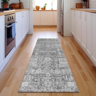 Piper Looms Mayfield Panel AMF637 Gray Machine Washable Area Rug Runner Lifestyle Image Feature
