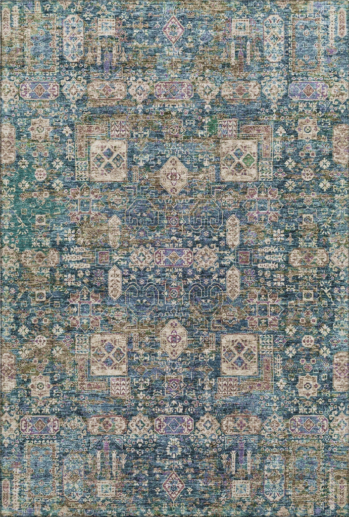 Piper Looms Mayfield Panel AMF637 Green Machine Washable Area Rug main image