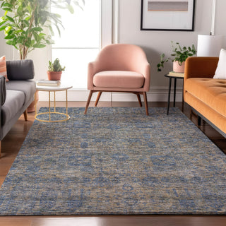 Piper Looms Mayfield Panel AMF637 Khaki Machine Washable Area Rug Lifestyle Image Feature