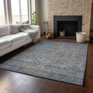Piper Looms Mayfield Panel AMF637 Khaki Machine Washable Area Rug Lifestyle Image Feature