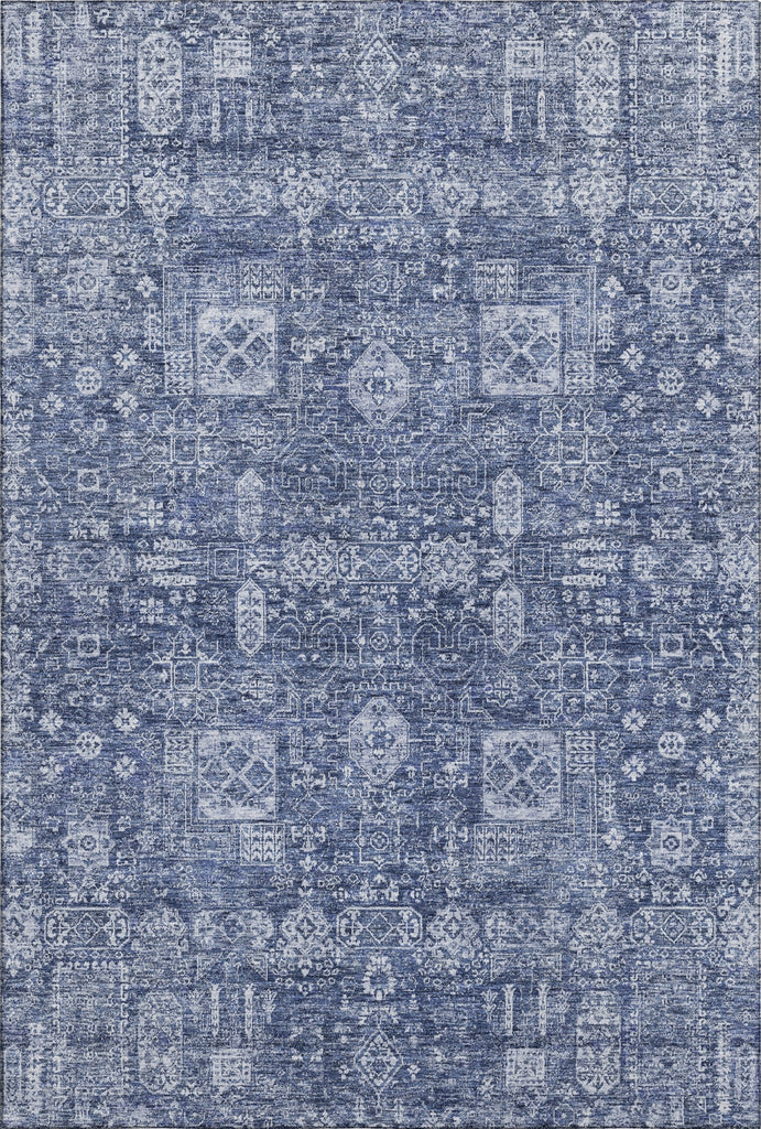 Piper Looms Mayfield Panel AMF637 Navy Machine Washable Area Rug main image