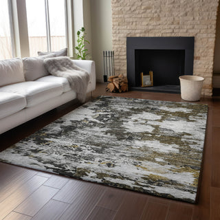 Piper Looms Mayfield Modern AMF638 Taupe Machine Washable Area Rug Lifestyle Image Feature