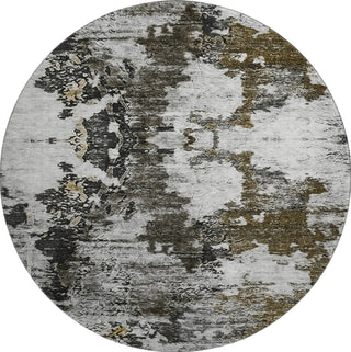 Piper Looms Mayfield Modern AMF638 Taupe Machine Washable Area Rug Round Main Image