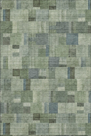 Piper Looms Mayfield Squares AMF639 Green Machine Washable Area Rug main image
