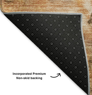 Piper Looms Mayfield Modern AMF641 Paprika Machine Washable Area Rug Backing Image