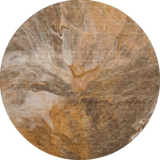 Piper Looms Mayfield Modern AMF641 Paprika Machine Washable Area Rug Round Main Image