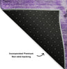 Piper Looms Mayfield Modern AMF641 Purple Machine Washable Area Rug Backing Image