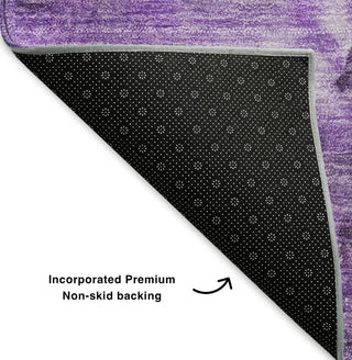 Piper Looms Mayfield Modern AMF641 Purple Machine Washable Area Rug Backing Image