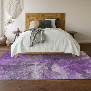 Piper Looms Mayfield Modern AMF641 Purple Machine Washable Area Rug Lifestyle Image Feature