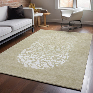 Piper Looms Mayfield Circles AMF643 Beige Machine Washable Area Rug Lifestyle Image Feature