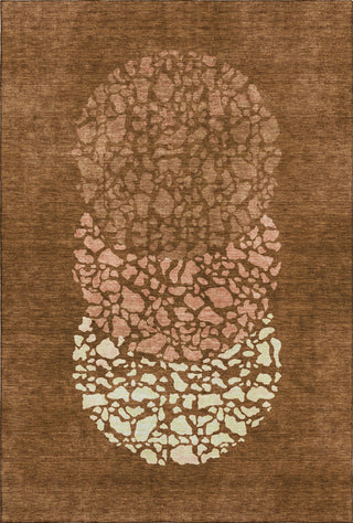 Piper Looms Mayfield Circles AMF643 Paprika Machine Washable Area Rug main image