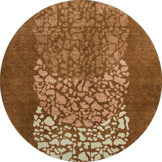 Piper Looms Mayfield Circles AMF643 Paprika Machine Washable Area Rug Round Main Image