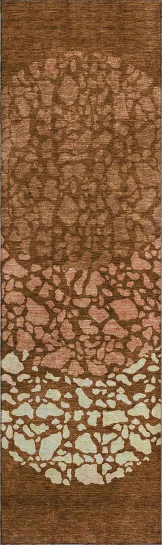 Piper Looms Mayfield Circles AMF643 Paprika Machine Washable Area Rug Runner Main Image