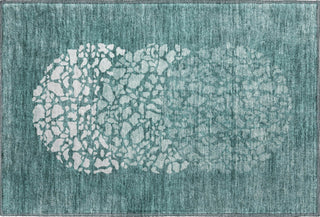 Piper Looms Mayfield Circles AMF643 Teal Machine Washable Area Rug Scatter Main Image