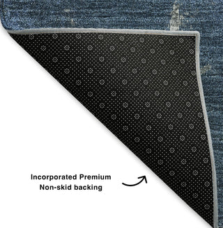 Piper Looms Mayfield Modern AMF645 Blue Machine Washable Area Rug Backing Image