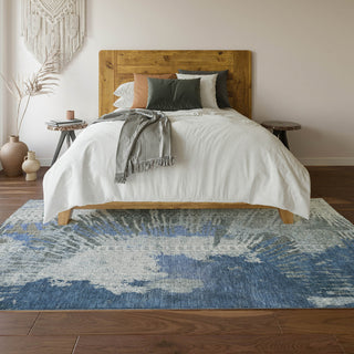 Piper Looms Mayfield Modern AMF645 Blue Machine Washable Area Rug Lifestyle Image Feature