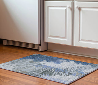 Piper Looms Mayfield Modern AMF645 Blue Machine Washable Area Rug Scatter Lifestyle Image Feature