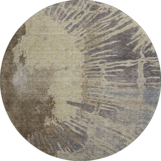 Piper Looms Mayfield Modern AMF645 Brown Machine Washable Area Rug Round Main Image