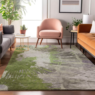 Piper Looms Mayfield Modern AMF645 Olive Machine Washable Area Rug Lifestyle Image Feature