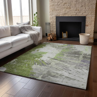Piper Looms Mayfield Modern AMF645 Olive Machine Washable Area Rug Lifestyle Image Feature