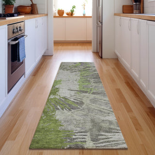 Piper Looms Mayfield Modern AMF645 Olive Machine Washable Area Rug Runner Lifestyle Image Feature