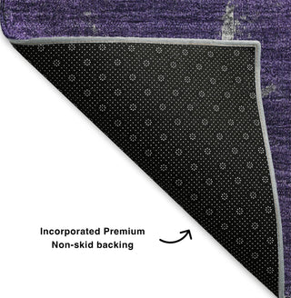 Piper Looms Mayfield Modern AMF645 Purple Machine Washable Area Rug Backing Image