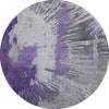 Piper Looms Mayfield Modern AMF645 Purple Machine Washable Area Rug Round Main Image