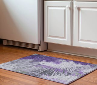 Piper Looms Mayfield Modern AMF645 Purple Machine Washable Area Rug Scatter Lifestyle Image Feature