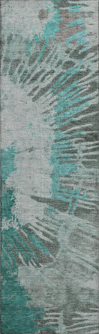 Piper Looms Mayfield Modern AMF645 Teal Machine Washable Area Rug Runner Main Image