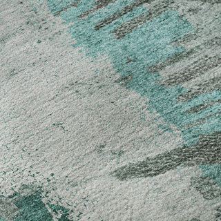Piper Looms Mayfield Modern AMF645 Teal Machine Washable Area Rug Swatch Image