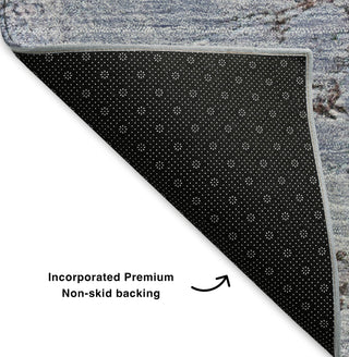 Piper Looms Mayfield Modern AMF646 Blue Machine Washable Area Rug Backing Image