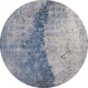 Piper Looms Mayfield Modern AMF646 Blue Machine Washable Area Rug Round Main Image