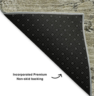 Piper Looms Mayfield Modern AMF646 Brown Machine Washable Area Rug Backing Image