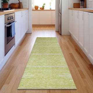 Piper Looms Mayfield Modern AMF647 Aloe Machine Washable Area Rug Runner Lifestyle Image Feature