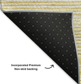 Piper Looms Mayfield Modern AMF647 Gold Machine Washable Area Rug Backing Image