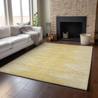Piper Looms Mayfield Modern AMF647 Gold Machine Washable Area Rug Lifestyle Image Feature