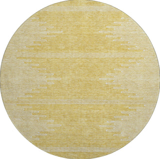 Piper Looms Mayfield Modern AMF647 Gold Machine Washable Area Rug Round Main Image