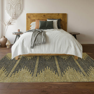 Piper Looms Mayfield Modern AMF647 Graphite Machine Washable Area Rug Lifestyle Image Feature