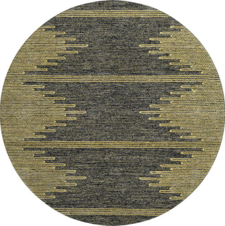 Piper Looms Mayfield Modern AMF647 Graphite Machine Washable Area Rug Round Main Image