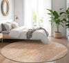Piper Looms Mayfield Modern AMF647 Salmon Machine Washable Area Rug Round Lifestyle Image Feature