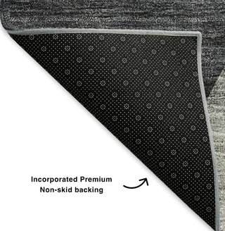 Piper Looms Mayfield Modern AMF648 Charcoal Machine Washable Area Rug Backing Image