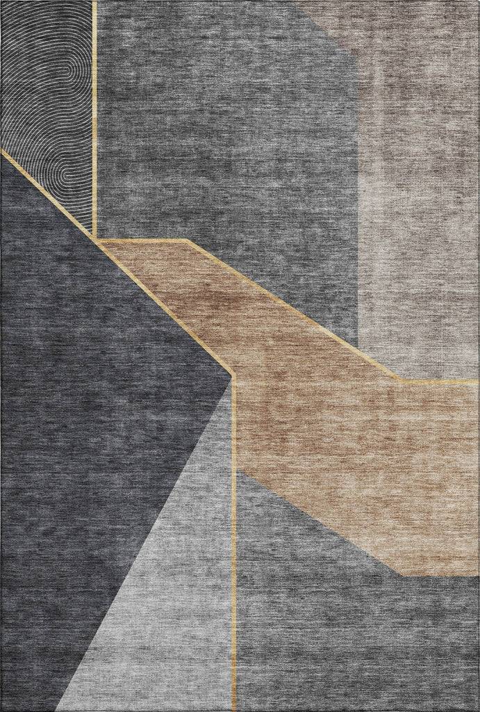 Piper Looms Mayfield Modern AMF648 Charcoal Machine Washable Area Rug main image