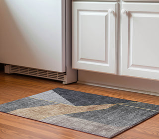 Piper Looms Mayfield Modern AMF648 Charcoal Machine Washable Area Rug Scatter Lifestyle Image Feature