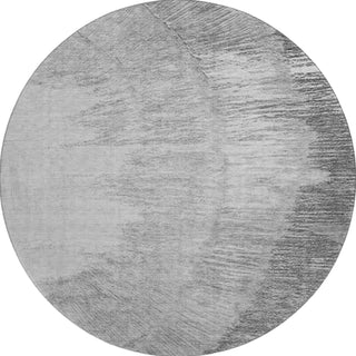 Piper Looms Mayfield Spiral AMF650 Gray Machine Washable Area Rug Round Main Image