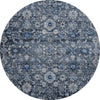 Piper Looms Mayfield Oriental AMF651 Blue Machine Washable Area Rug Round Main Image
