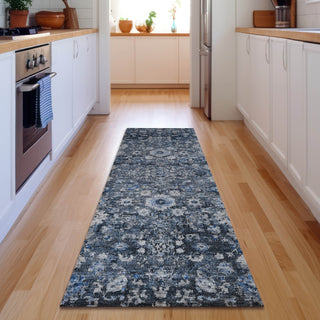 Piper Looms Mayfield Oriental AMF651 Blue Machine Washable Area Rug Runner Lifestyle Image Feature