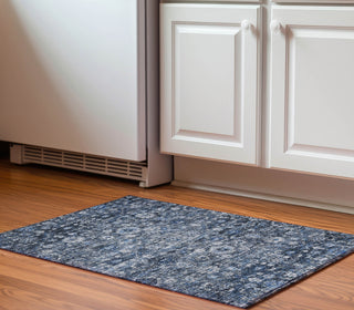 Piper Looms Mayfield Oriental AMF651 Blue Machine Washable Area Rug Scatter Lifestyle Image Feature