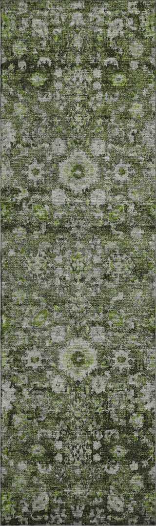 Piper Looms Mayfield Oriental AMF651 Green Machine Washable Area Rug Runner Main Image