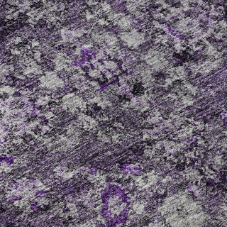 Piper Looms Mayfield Oriental AMF651 Purple Machine Washable Area Rug Swatch Image